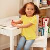 imageMelissa ampamp Doug Wooden Childs LiftTop Desk ampamp Chair  White Play Desk and Chair Set for Toddlers and Kids Ages 3
