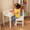 imageMelissa ampamp Doug Wooden Childs LiftTop Desk ampamp Chair  White Play Desk and Chair Set for Toddlers and Kids Ages 3