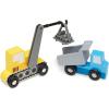 imageMelissa ampamp Doug Wooden Construction Site Vehicles with Wooden Storage Tray 8 pcsConstruction Site Vehicle