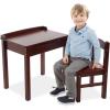 imageMelissa ampamp Doug Wooden LiftTop Desk ampamp Chair  Espresso