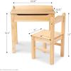 imageMelissa ampamp Doug Wooden LiftTop Desk ampamp Chair  HoneyBlonde
