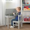 imageMelissa ampamp Doug Wooden LiftTop Desk ampamp Chair  HoneyGrey