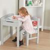 imageMelissa ampamp Doug Wooden LiftTop Desk ampamp Chair  HoneyGrey