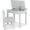 imageMelissa ampamp Doug Wooden LiftTop Desk ampamp Chair  HoneyGrey
