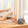 imageMelissa ampamp Doug Wooden MultiCraft Weaving Loom ExtraLarge Frame 2275 x 165 inchesFrustrationFree Packaging