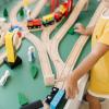 imageMelissa ampamp Doug Wooden Railway Set 130 PiecesFrustrationFree Packaging