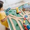 imageMelissa ampamp Doug Wooden Railway Set 130 PiecesFrustrationFree Packaging