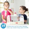 imageMelissa ampamp Doug Wooden Scoop ampamp Serve Ice Cream Counter Pretend Play Store 28 Toy Food ampamp Play Kitchen Accessories Preschool Toys for Girls ampamp Boys 3Scoop  Serve Ice Cream Counter