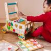 imageMelissa ampamp Doug Wooden Shape Sorting Grocery Cart Push Toy and Puzzles  Pretend Play Grocery Toys Sorting and Stacking Toys for Infants and Toddlers Ages 1  FSCCertified Materials
