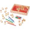 imageMelissa ampamp Doug Wooden Stamp Set Favorite Things  26 Wooden Stamps 4Color Stamp PadStamp Set