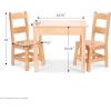 imageMelissa ampamp Doug Wooden Table ampamp ChairsGray Kids Furniture  GreyBlonde