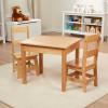 imageMelissa ampamp Doug Wooden Table ampamp ChairsGray Kids Furniture  GreyBlonde