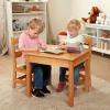 imageMelissa ampamp Doug Wooden Table ampamp ChairsGray Kids Furniture  GreyBlonde