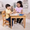 imageMelissa ampamp Doug Wooden Table ampamp ChairsGray Kids Furniture  GreyBlonde