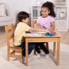 imageMelissa ampamp Doug Wooden Table ampamp ChairsGray Kids Furniture  GreyBlonde