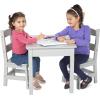imageMelissa ampamp Doug Wooden Table ampamp ChairsGray Kids Furniture  GreyGrey