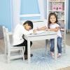 imageMelissa ampamp Doug Wooden Table ampamp ChairsGray Kids Furniture  GreyGrey