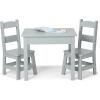 imageMelissa ampamp Doug Wooden Table ampamp ChairsGray Kids Furniture  GreyGrey