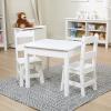 imageMelissa ampamp Doug Wooden Table ampamp ChairsGray Kids Furniture  GreyWhite