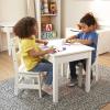 imageMelissa ampamp Doug Wooden Table ampamp ChairsGray Kids Furniture  GreyWhite