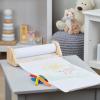 imageMelissa ampamp Doug Wooden Tabletop Paper Roll Dispenser With White Bond Paper 12 inches x 75 feet Drawing For Kids Art Craft Roll For KidsPaper Roll Dispenser