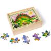 imageMelissa ampamp Doug 4in1 Wooden Dinosaur Jigsaw Puzzle Set 48 Pieces with Storage Box Toddler Puzzle Toy for Kids Ages 3  FSC CertifiedDinosaurs