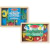 imageMelissa ampamp Doug 52 Wooden Alphabet Magnets in a Box  Uppercase and Lowercase Letters1 to 2 inches