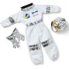 imageMelissa ampamp Doug Astronaut Costume Role Play Space Set 5Piece  Jumpsuit Helmet Gloves Name Tag  Pretend Astronaut Outfit with Realistic Accessories Kids Dress Up for Toddlers ampamp Children Ages 3