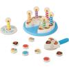 imageMelissa ampamp Doug Birthday Party Cake  Wooden Play Food with MixnMatch Toppings and 7 Candles