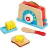 imageMelissa ampamp Doug Bread and Butter Toaster Set 9 pcs  Wooden Play Food and Kitchen Accessories