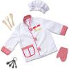 imageMelissa ampamp Doug Chef Role Play Costume DressUp Set 8Piece  Chefs Jacket Hat Name Tag  Pretend Chef Dress up Outift with Realistic Accessories Kids Dress Up for Toddlers ampamp Children Ages 3FrustrationFree Packaging