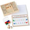imageMelissa ampamp Doug Deluxe Letters and Numbers Wooden Stamp Set ABCs 123s With Activity Book 4Color Stamp Pad  FSC CertifiedABCs 123s