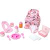 imageMelissa ampamp Doug Doll Feeding and Changing Accessories  Bib Bag Diaper Wipes Utensils Bottles 730 high x 1120 Wide x 1430 deep