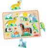 imageMelissa ampamp Doug Farm Animals Sound Puzzle  Wooden Peg Puzzle with Sound Effects 8 pcsPets