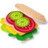 imageMelissa ampamp Doug Felt Food Sandwich Play Food Set 33 pcs Orange 1 CountFelt Play Food