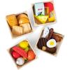 imageMelissa ampamp Doug Food Groups  21 HandPainted Wooden Pieces and 4 Crates