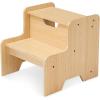 imageMelissa ampamp Doug Kids Furniture Wooden Step Stool  GrayBlonde