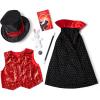 imageMelissa ampamp Doug Magician Costume Role Play Set  Includes Hat Cape Wand Magic TricksFrustrationfree Packaging