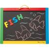 imageMelissa ampamp Doug Magnetic Chalkboard and DryErase Board with 36 Magnets Numbers and Uppercase Letters Chalk Eraser and DryErase Pen