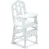 imageMelissa ampamp Doug Mine to Love Wooden Play High Chair for Dolls Stuffed Animals  White 18H x 8W x 11D Assembled Wooden Pretend Play High Chair for Dolls