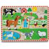 imageMelissa ampamp Doug Old MacDonalds Farm Song Puzzle  8Piece Wooden Peg Puzzle with LightActivated Sounds Music Learning Toy for Toddlers and Preschoolers Ages 2