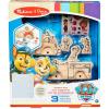 imageMelissa ampamp Doug PAW Patrol Wooden Vehicles Craft Kit  3 Decorate Your Own Vehicles 3 Play Figures