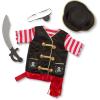 imageMelissa ampamp Doug Pirate Role Play Costume DressUp Set With Hat Sword and Eye PatchFrustrationfree Packaging