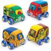 imageMelissa ampamp Doug PullBack Construction Vehicles  Soft Baby Toy Play Set of 4 VehiclesStandard Packaging