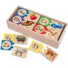 imageMelissa ampamp Doug SelfCorrecting Alphabet Wooden Puzzles with Storage Box 52 pcs ABC Puzzles Wooden Alphabet Puzzle for Kids Ages 4