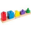 imageMelissa ampamp Doug Stack and Sort Board  Wooden Educational Toy With 15 Solid Wood Pieces