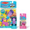 imageMelissa ampamp Doug Sticker Wow 24Page Activity Pad and Sticker Stamper 300 Stickers Arts and Crafts Fidget Toy Collectible Character  Dinosaur Creative Play Travel Toy for Girls and Boys 3Glitter Unicorn