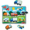 imageMelissa ampamp Doug Vehicles Wooden Peg Puzzle 8 pcsMelissa  Doug Vehicles Peg Puzzle