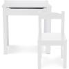 imageMelissa ampamp Doug Wooden Childs LiftTop Desk ampamp Chair  White Play Desk and Chair Set for Toddlers and Kids Ages 3