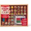 imageMelissa ampamp Doug Wooden Stamp Set Favorite Things  26 Wooden Stamps 4Color Stamp PadStamp Set